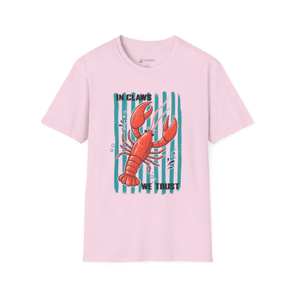 Lobster “In Claws We Trust” Seafood Lover T-Shirt