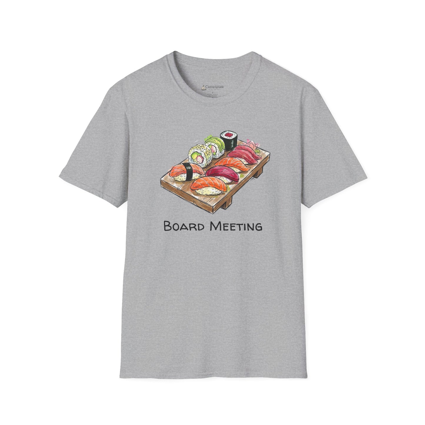 Sushi 'Board Meeting' T-Shirt — Funny Sushi Sashimi Japanese Tee for Foodies