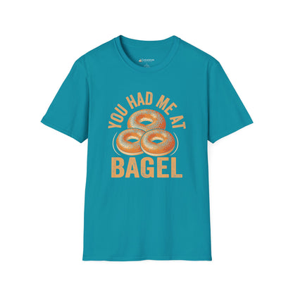 You Had Me at Bagel T-Shirt — Cute Breakfast Graphic Tee for Bagel Lovers