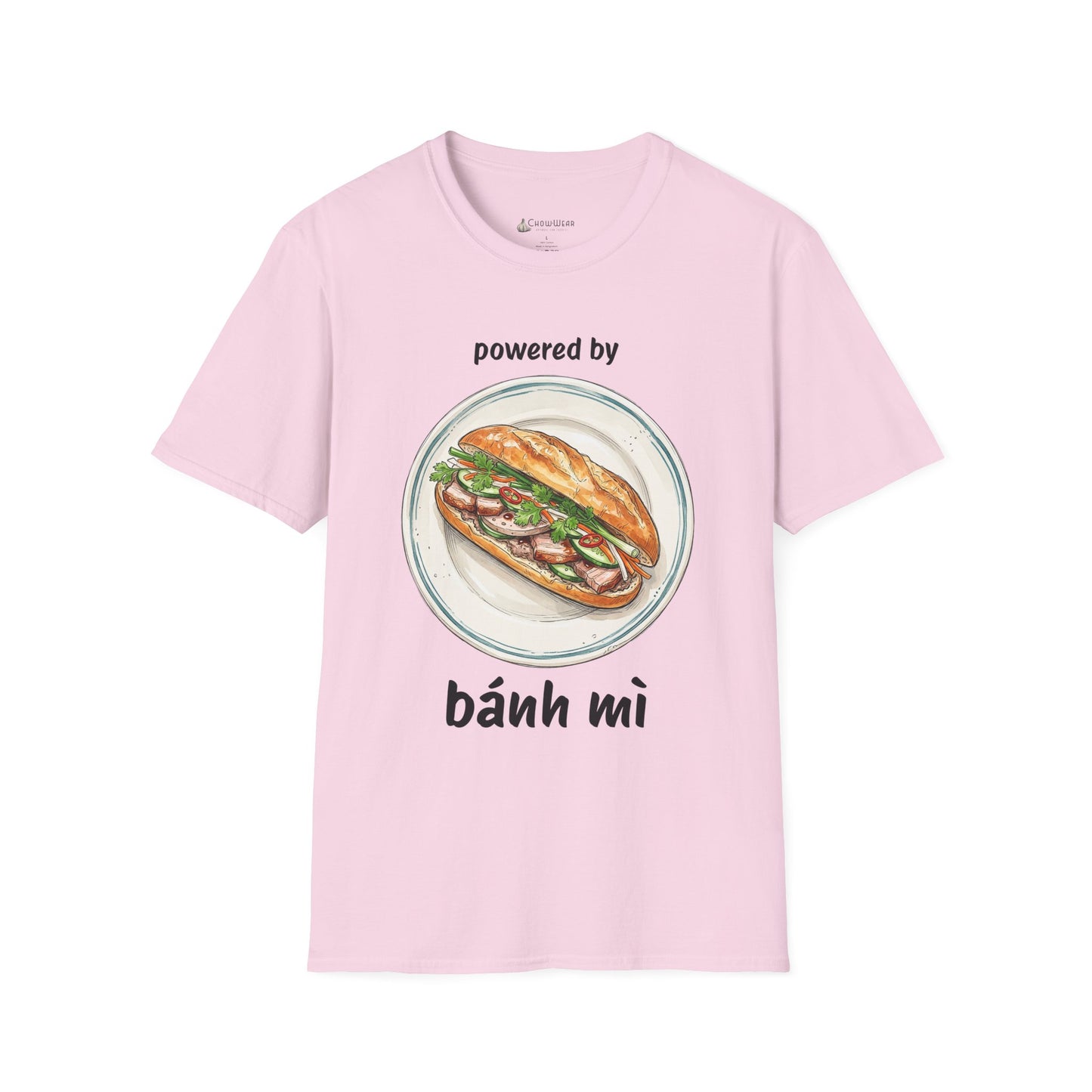 Bánh Mì T-Shirt — "Powered by Bánh Mì" Vietnamese Sandwich Tee