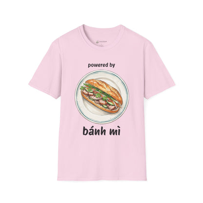 Bánh Mì T-Shirt — "Powered by Bánh Mì" Vietnamese Sandwich Tee