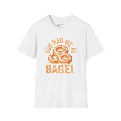 You Had Me at Bagel T-Shirt — Cute Breakfast Graphic Tee for Bagel Lovers