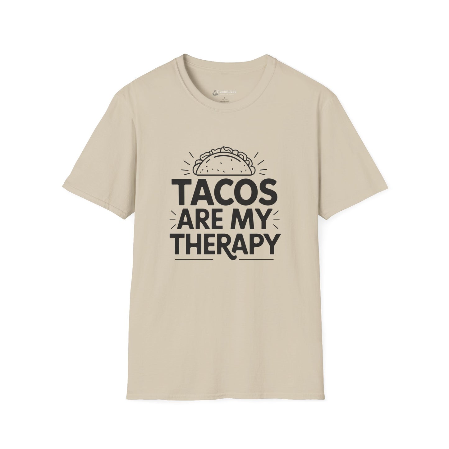 "Tacos Are My Therapy" Funny Taco Mexican Food Lover T-Shirt