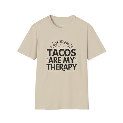 "Tacos Are My Therapy" Funny Taco Mexican Food Lover T-Shirt