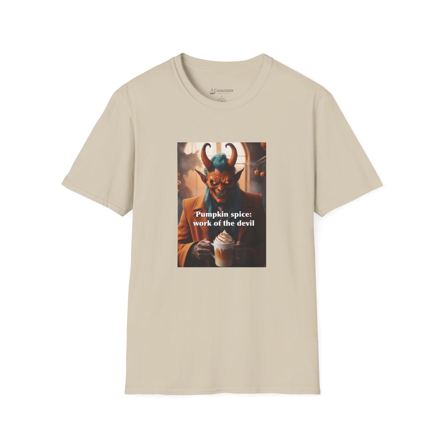 “Pumpkin Spice: Work of the Devil” Halloween Fall Holiday Season T-Shirt
