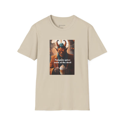 “Pumpkin Spice: Work of the Devil” Halloween Fall Holiday Season T-Shirt