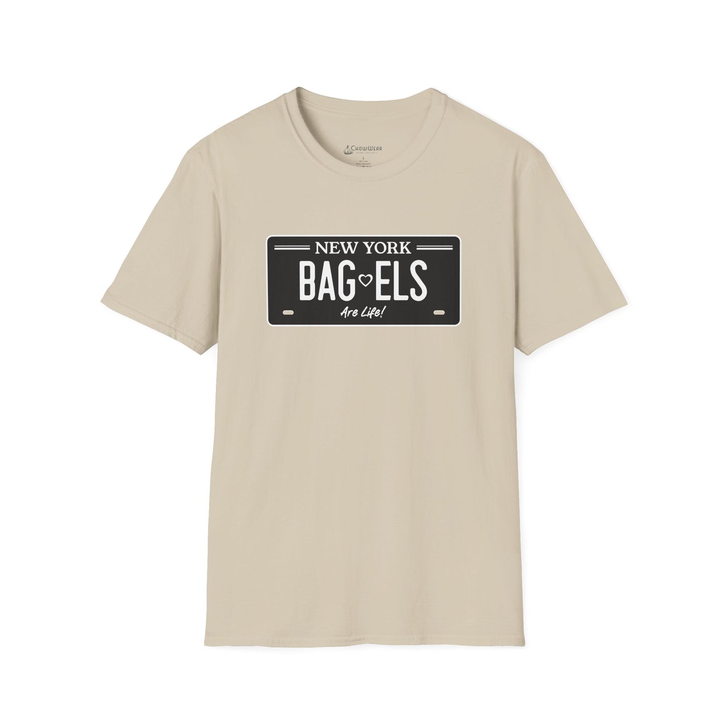 Bagels Are Life T-Shirt — New York License Plate Design