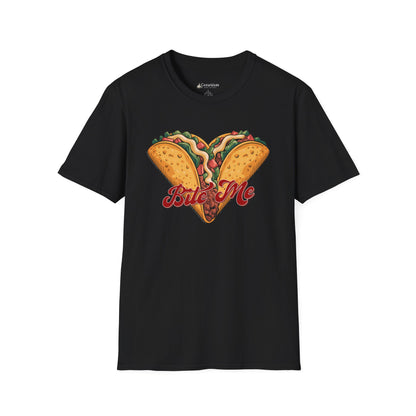'Bite Me' Taco Lovers Mexican Foodie Street Food T-shirt