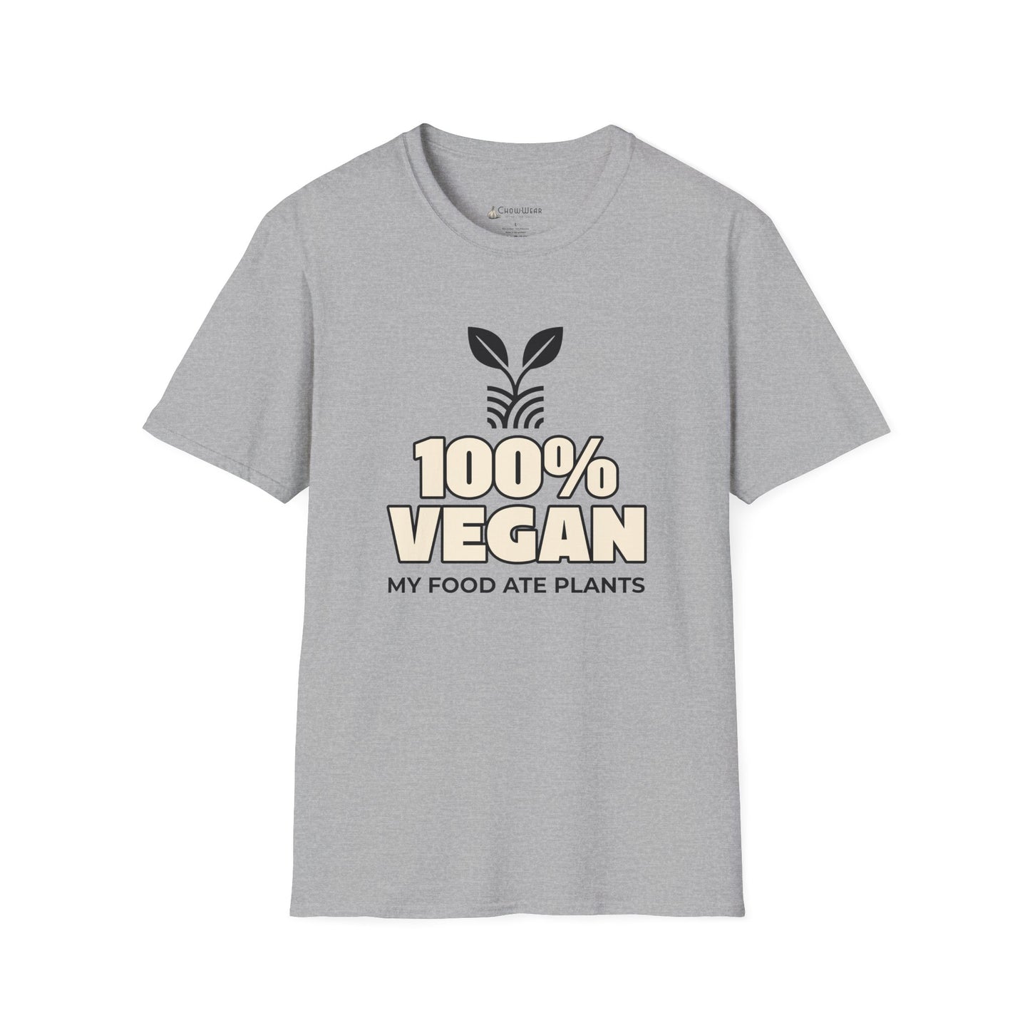 100% Vegan T-Shirt – "My Food Ate Plants" Funny BBQ Meat Graphic Tee