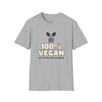 100% Vegan T-Shirt – "My Food Ate Plants" Funny BBQ Meat Graphic Tee