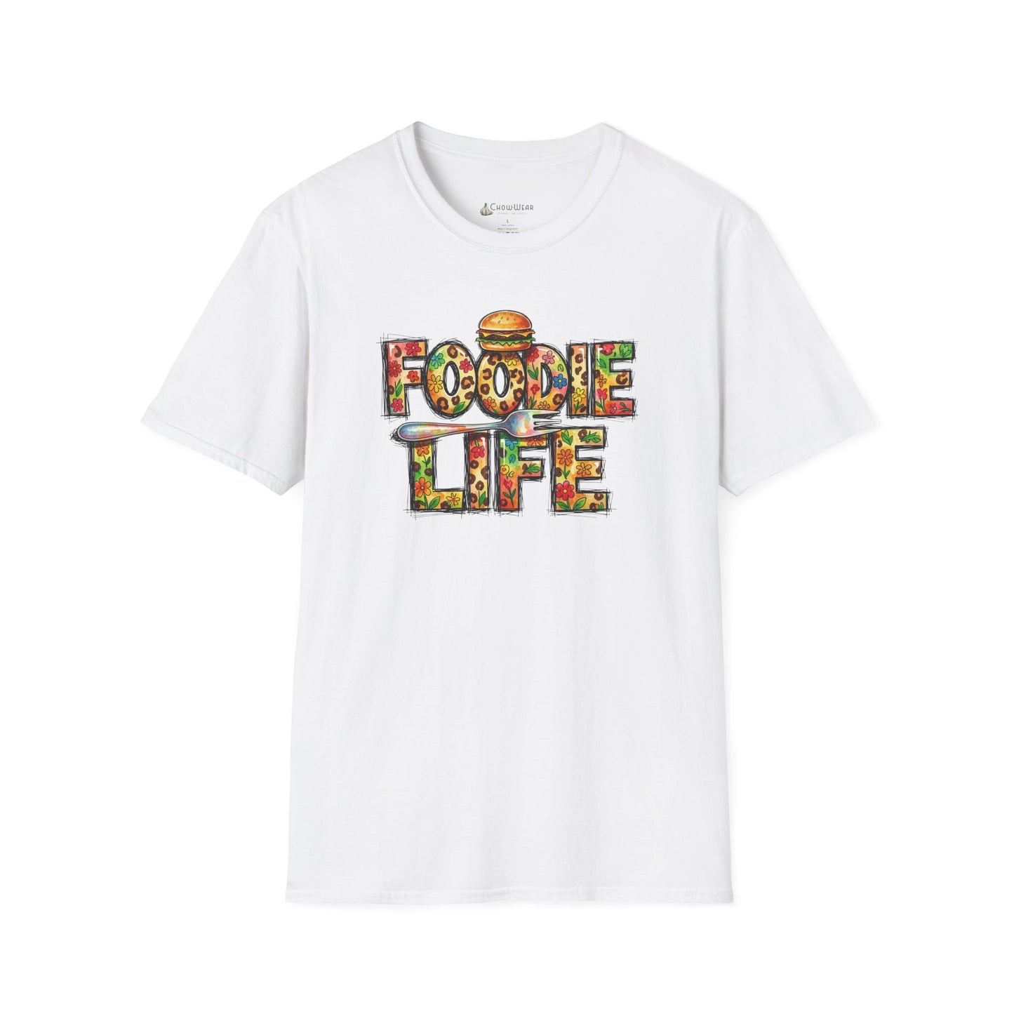 Foodie Life T-Shirt — Colorful Food Lovers Tee