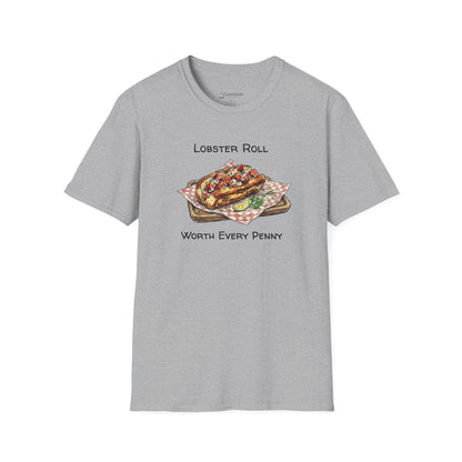 Lobster Roll Worth Every Penny T-Shirt — Seafood Lover Graphic Tee