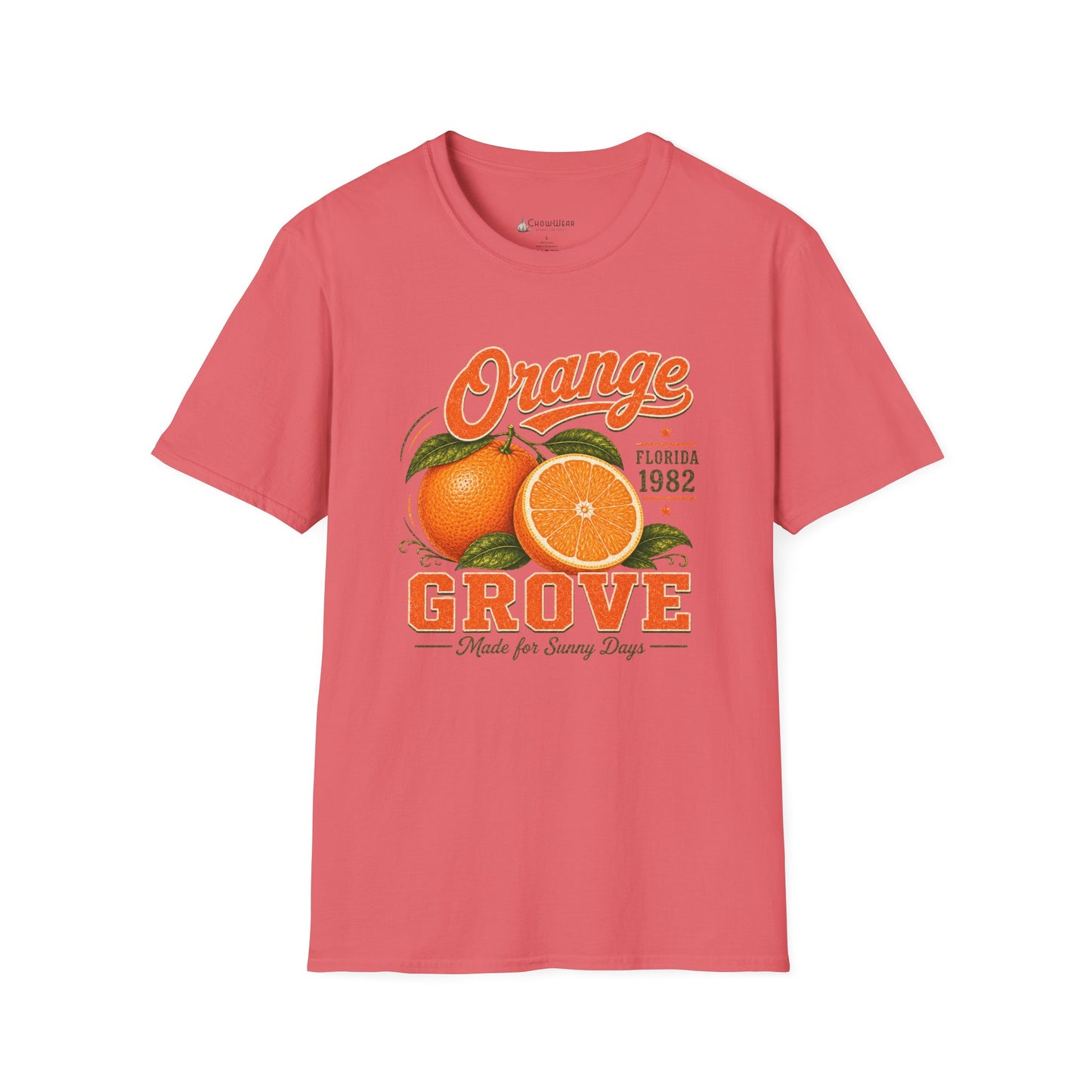 Orange Grove Vintage T-Shirt — Florida Fruit Citrus Graphic Tee