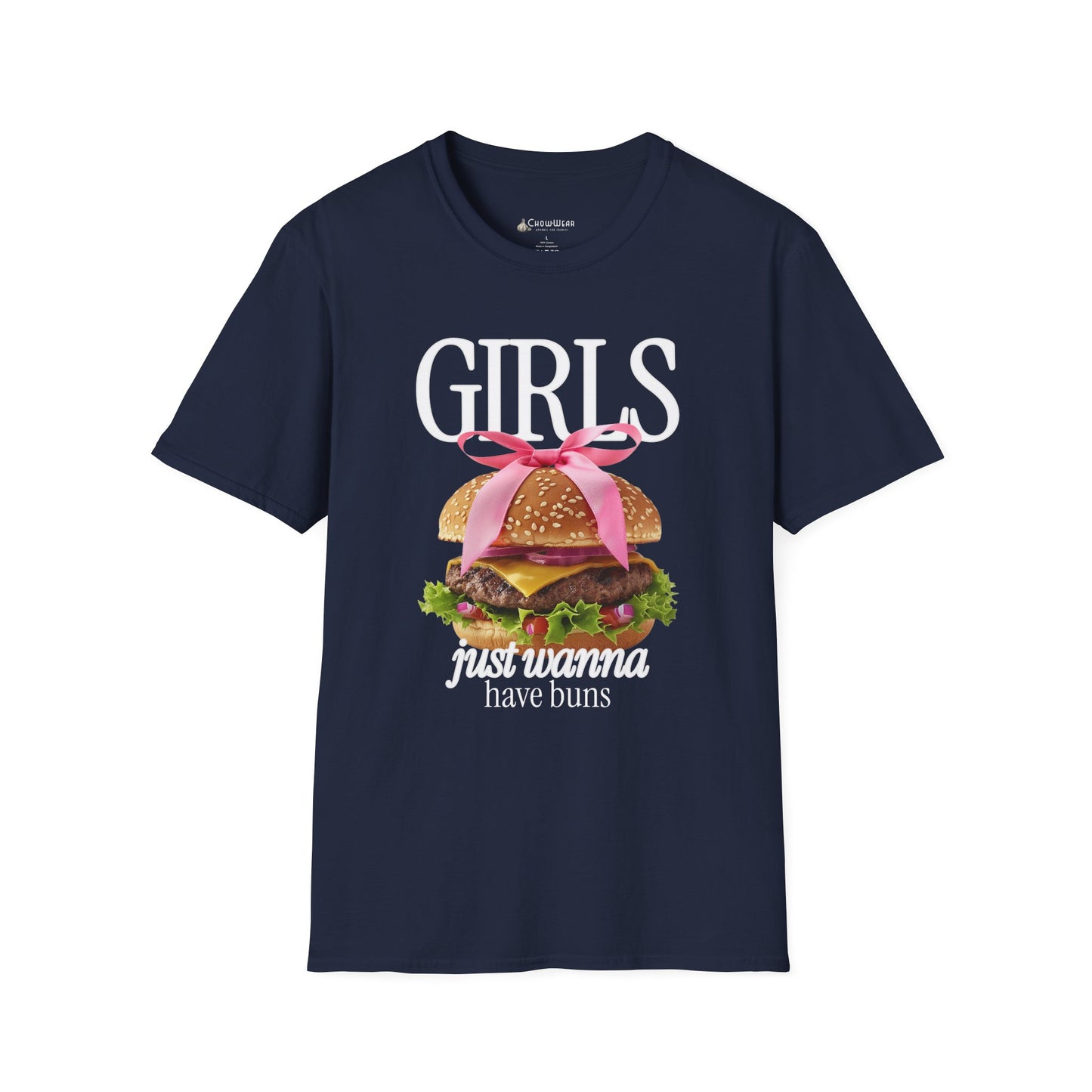 Girls Just Wanna Have Buns - Burger T-Shirt