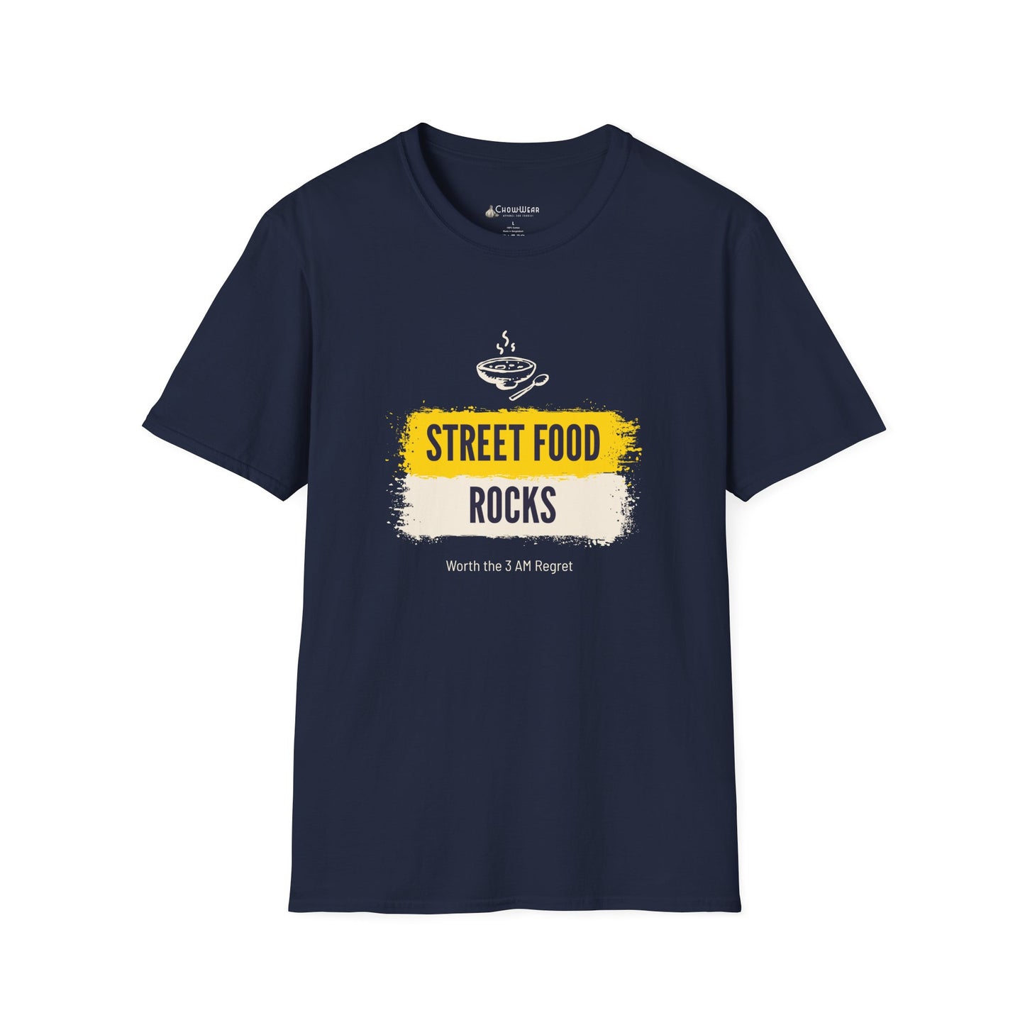 Street Food Rocks T-Shirt — Graphic Casual Tee for Foodies