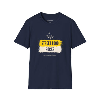 Street Food Rocks T-Shirt — Graphic Casual Tee for Foodies