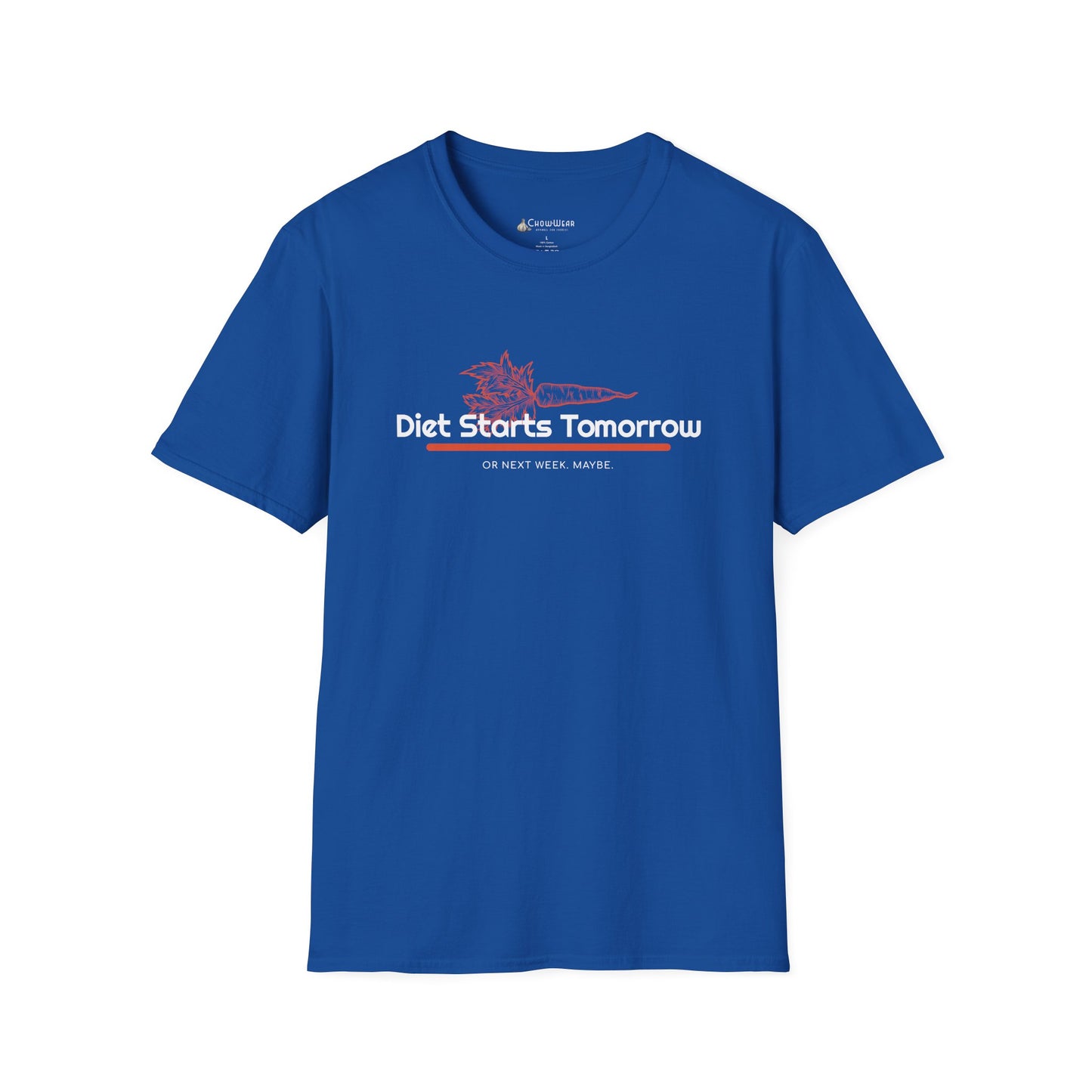 Diet Starts Tomorrow T-Shirt — Funny Retro Motivational Tee