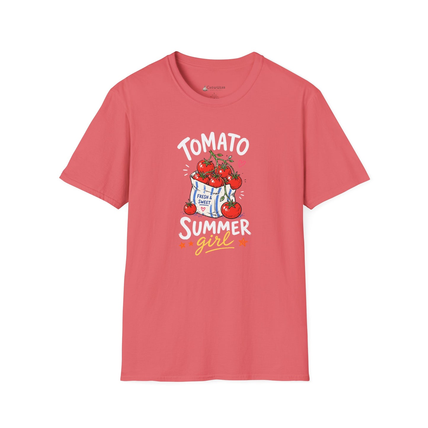 Tomato Summer Girl T-Shirt — Cute Garden Harvest Graphic Tee