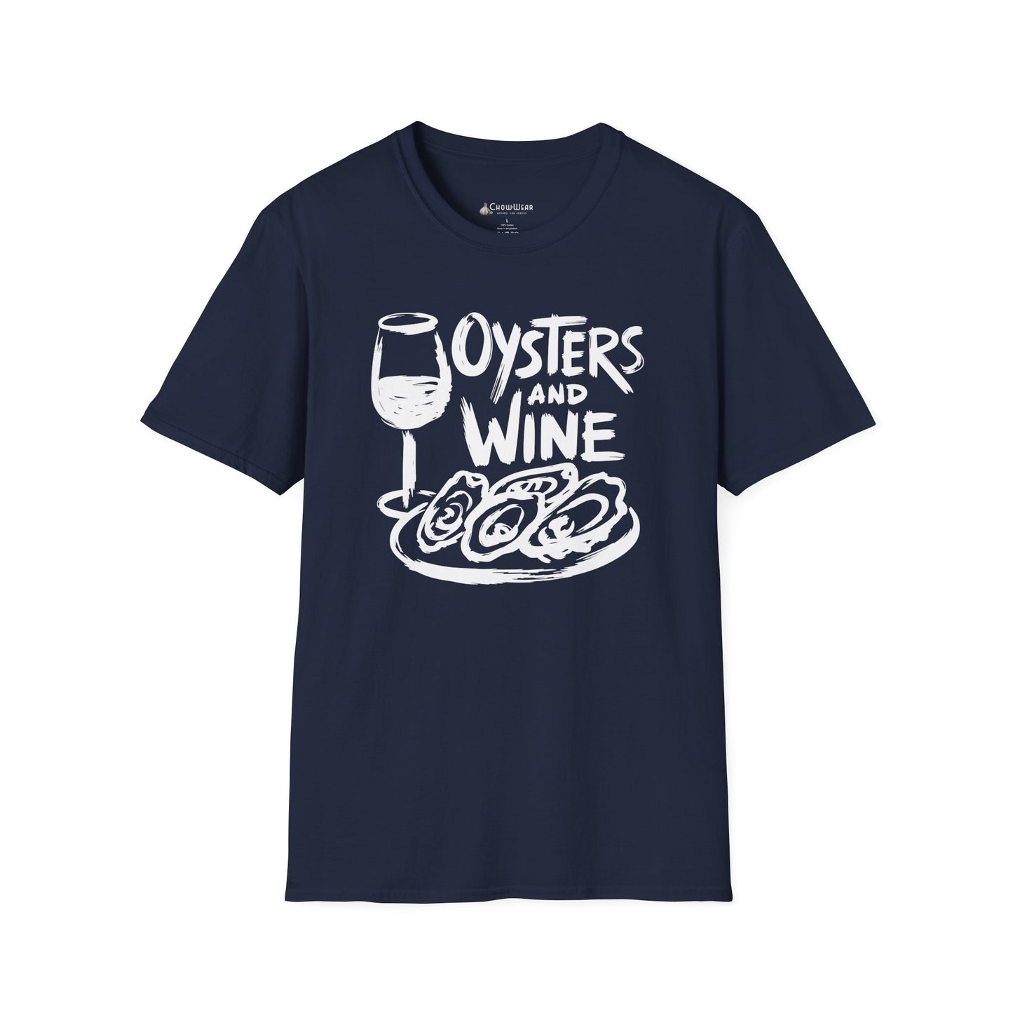 Oysters and Wine T-Shirt — Seafood & Wine Lovers Tee
