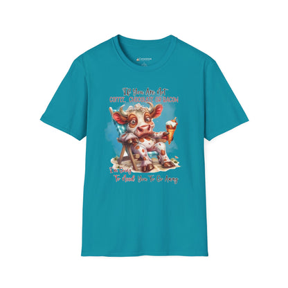 Funny Foodie T-Shirt — "If You Are Not Coffee, Chocolate or Bacon I'm Going To Need You To Go Away"