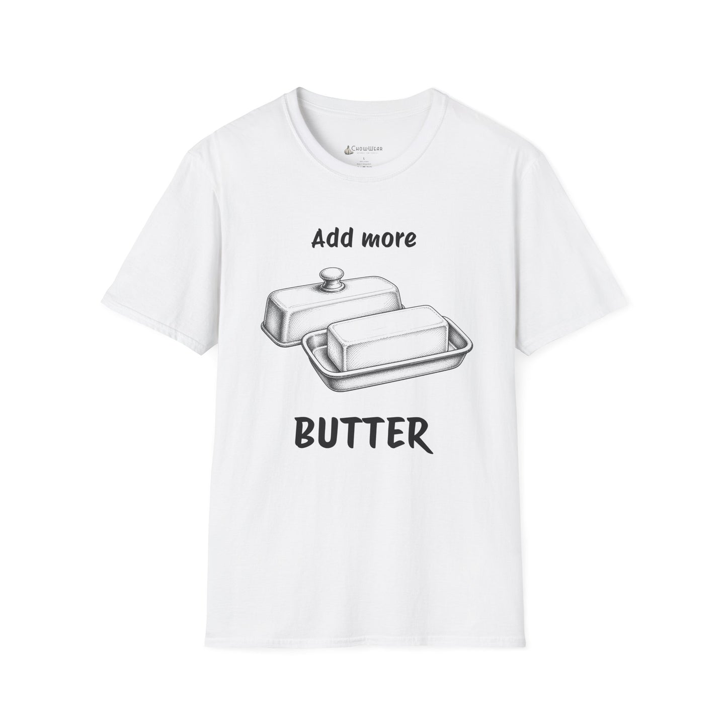 "Add More Butter" T-Shirt - Retro Butter Dish Graphic Tee