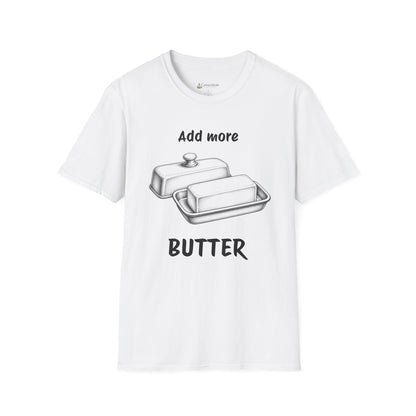 "Add More Butter" T-Shirt - Retro Butter Dish Graphic Tee