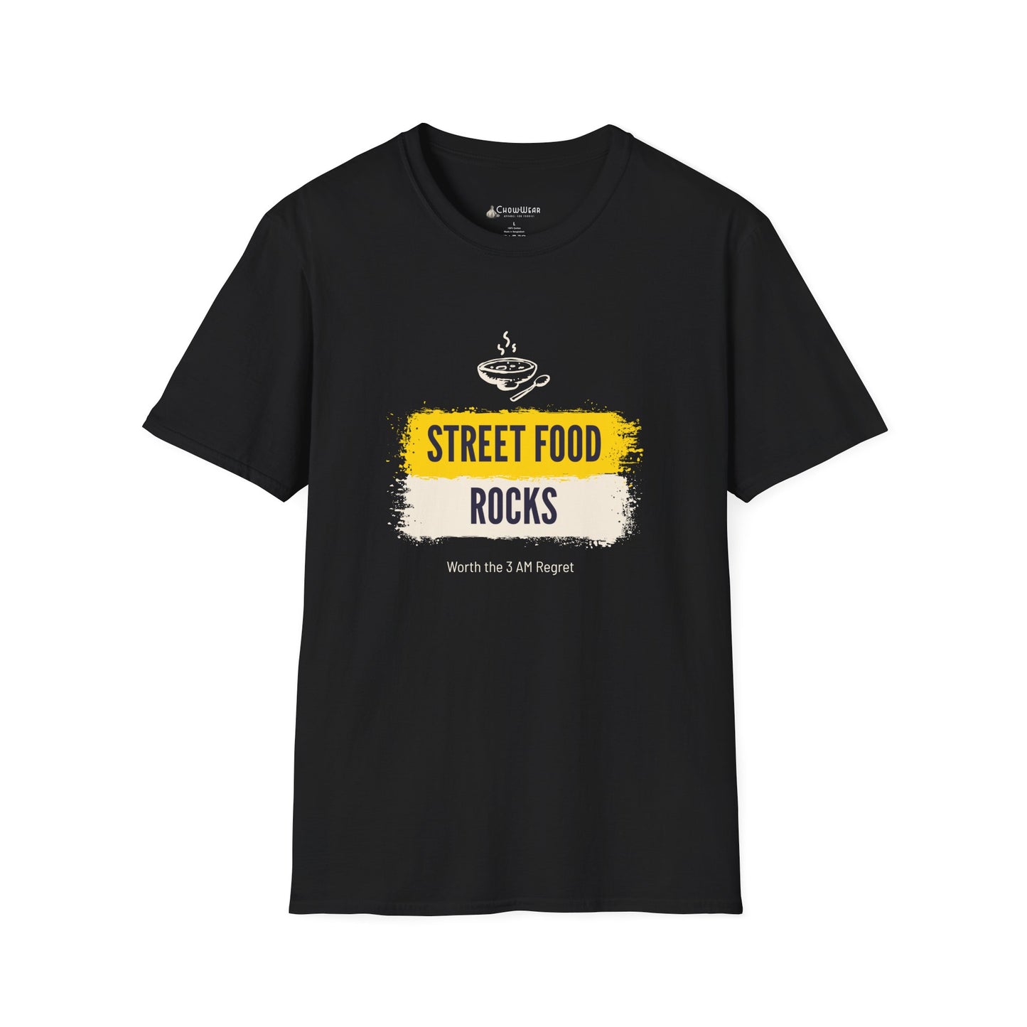 Street Food Rocks T-Shirt — Graphic Casual Tee for Foodies