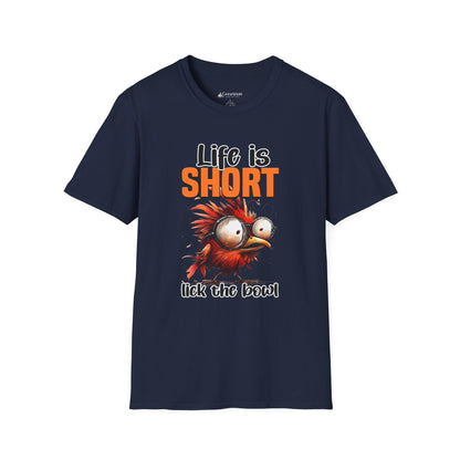 Life Is Short Lick the Bowl T-Shirt — Funny Foodie Baking Tee