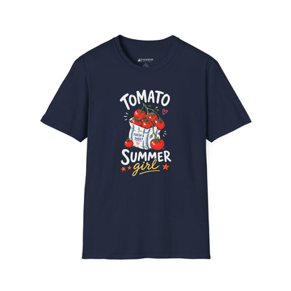 Tomato Summer Girl T-Shirt — Cute Garden Harvest Graphic Tee