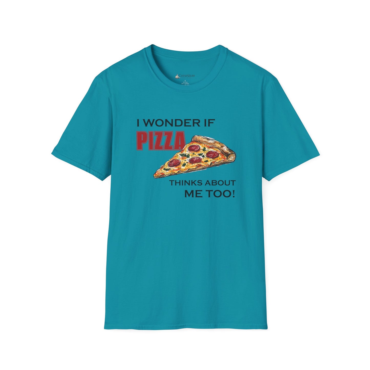 Pizza Thinks About Me Too T-Shirt — Funny Pizza Lovers Tee