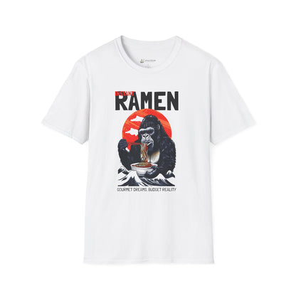 Ramen Gorilla T‑Shirt — Vintage Japan Sunset Noodle Asian Tee