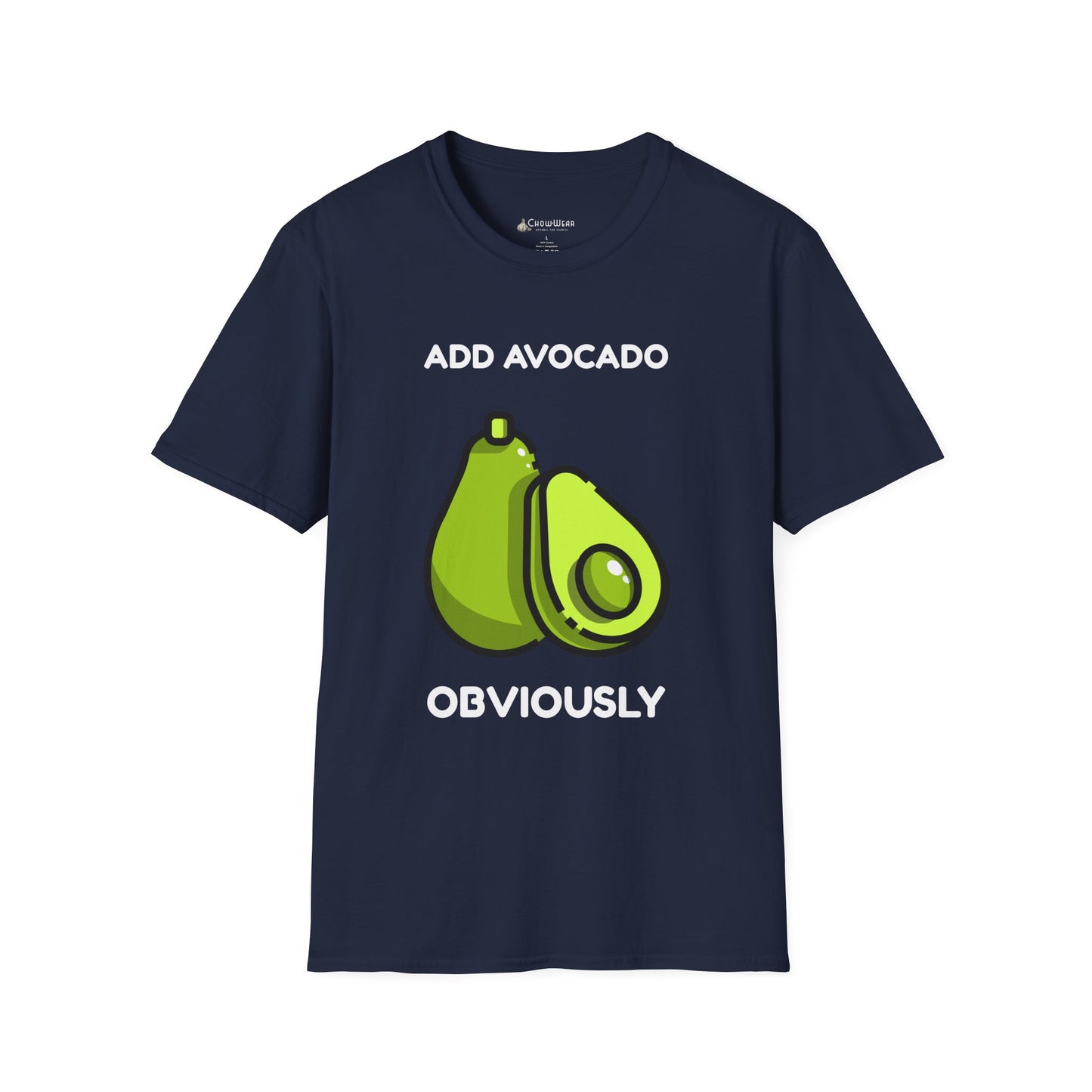 Avocado Graphic T-Shirt – "Add Avocado Obviously" Funny Foodie Tee