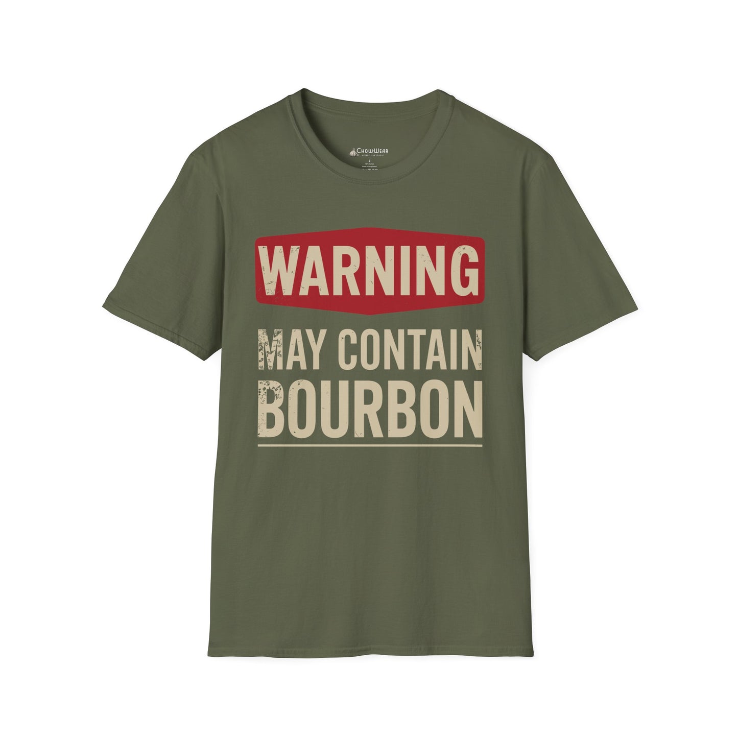 May Contain Bourbon T-Shirt — Funny Whiskey Lovers Tee