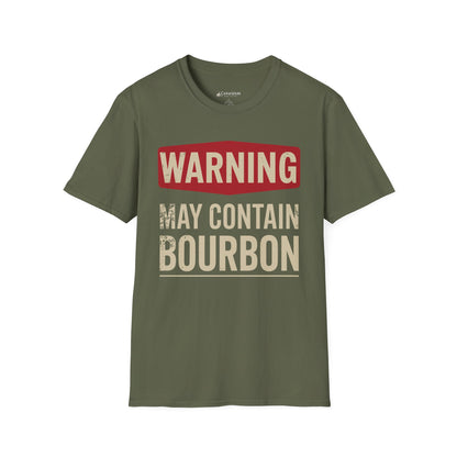 May Contain Bourbon T-Shirt — Funny Whiskey Lovers Tee