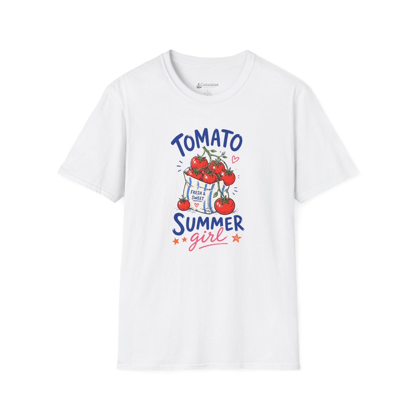 Tomato Summer Girl T-Shirt — Cute Garden Harvest Graphic Tee