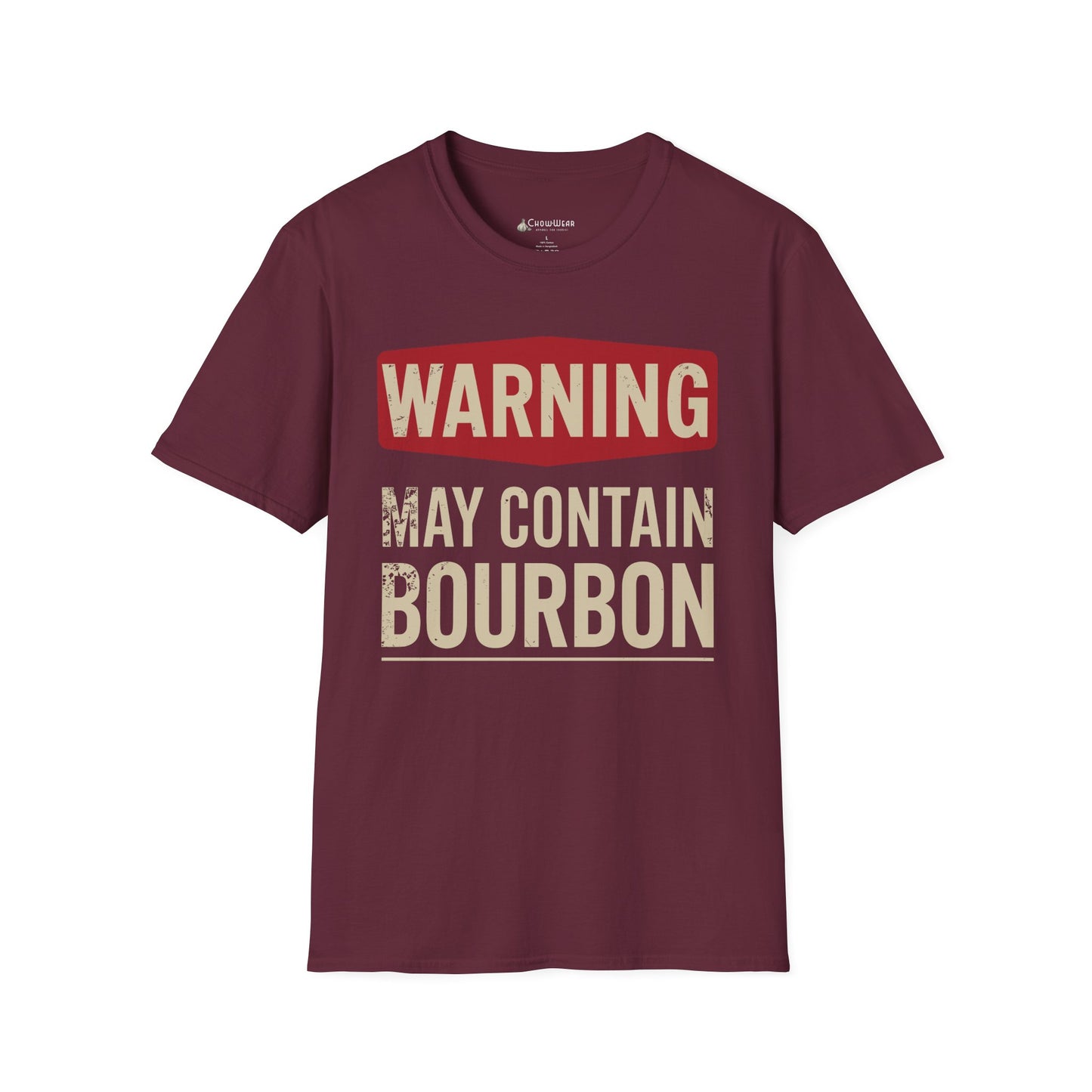 May Contain Bourbon T-Shirt — Funny Whiskey Lovers Tee