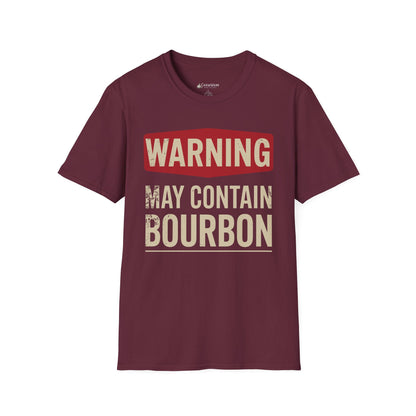 May Contain Bourbon T-Shirt — Funny Whiskey Lovers Tee