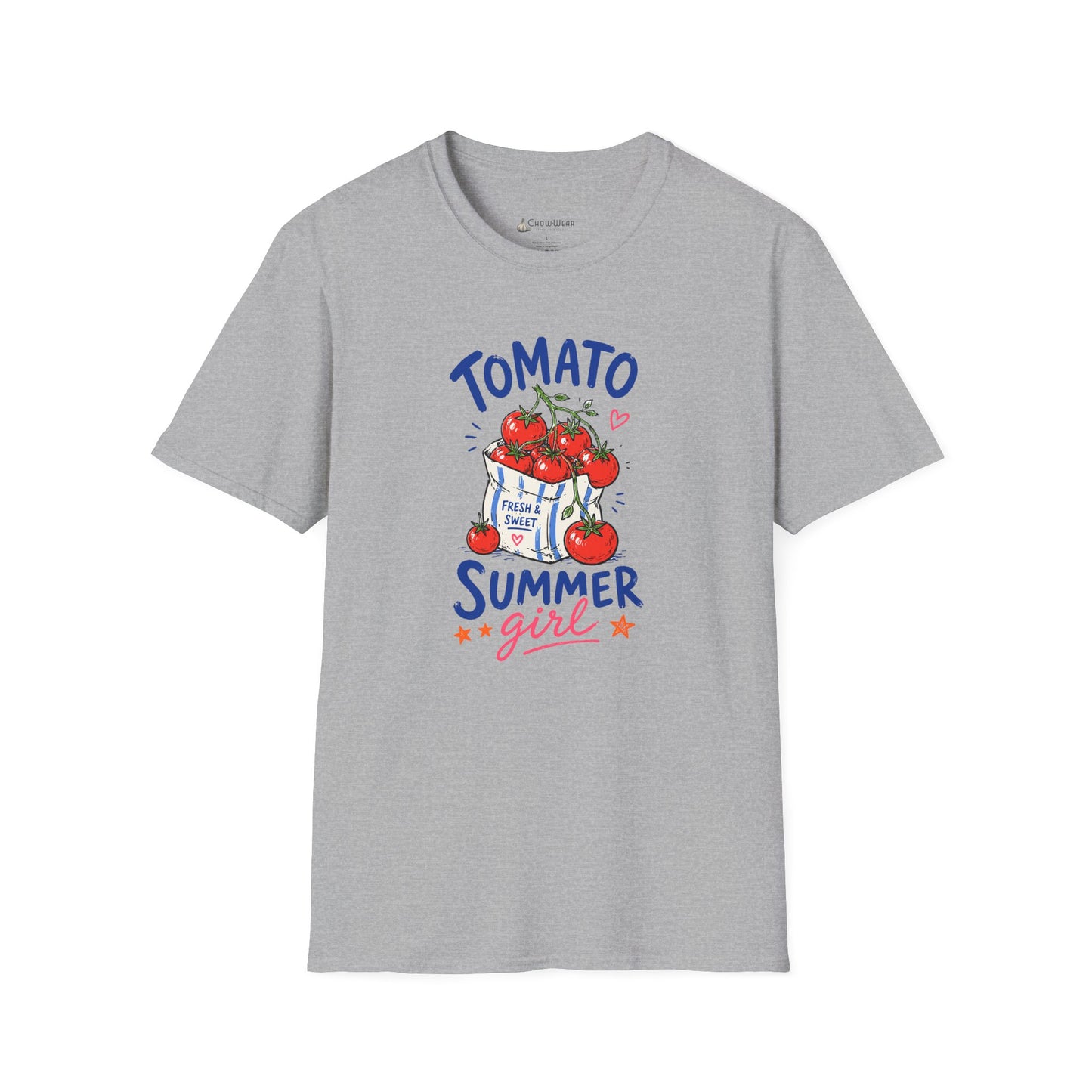 Tomato Summer Girl T-Shirt — Cute Garden Harvest Graphic Tee