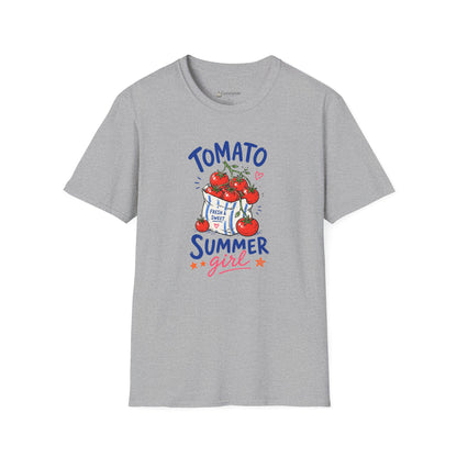 Tomato Summer Girl T-Shirt — Cute Garden Harvest Graphic Tee
