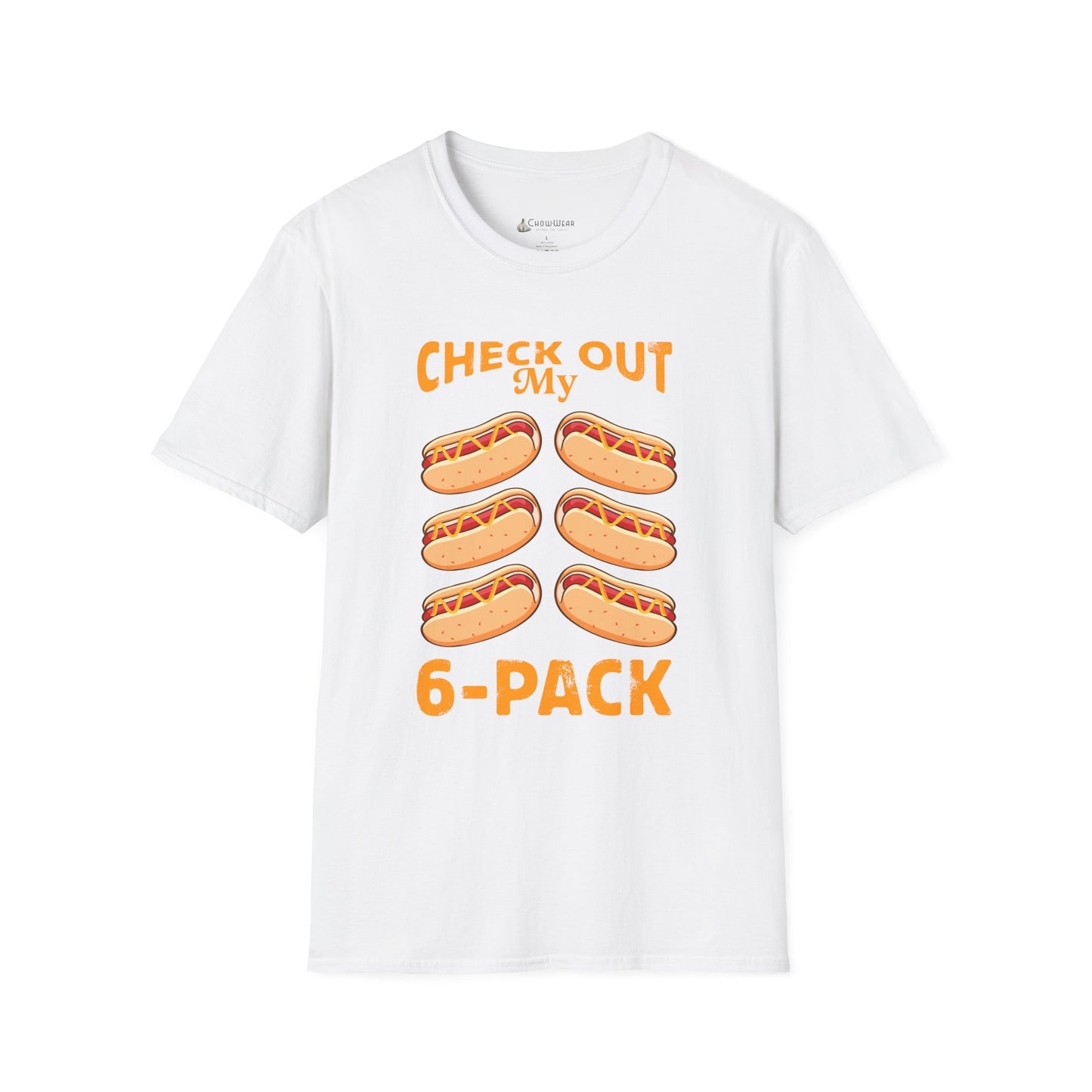 Check Out My 6-Pack Hot Dog Funny Diet Workout T-Shirt