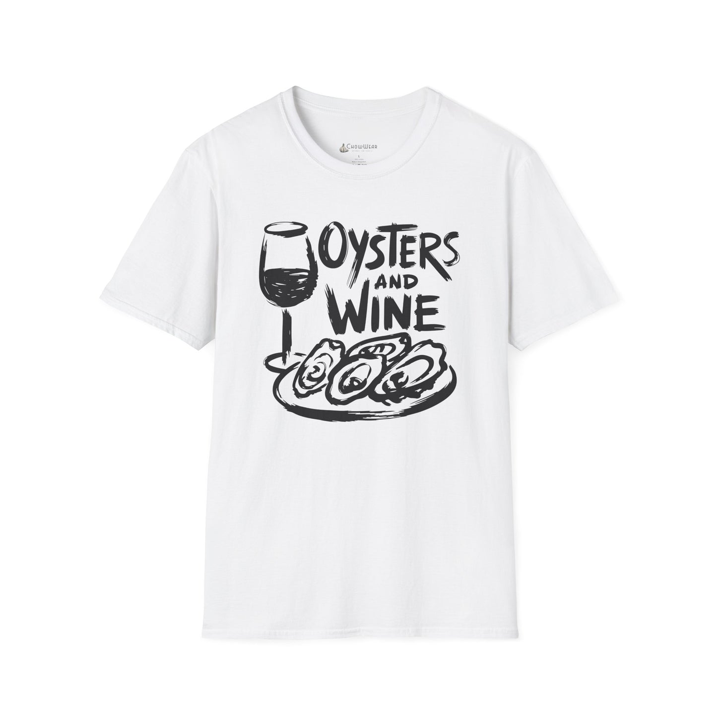 Oysters and Wine T-Shirt — Seafood & Wine Lovers Tee