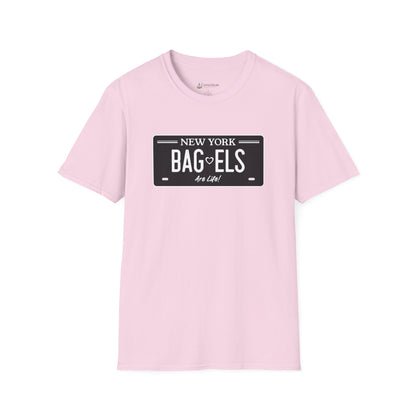 Bagels Are Life T-Shirt — New York License Plate Design