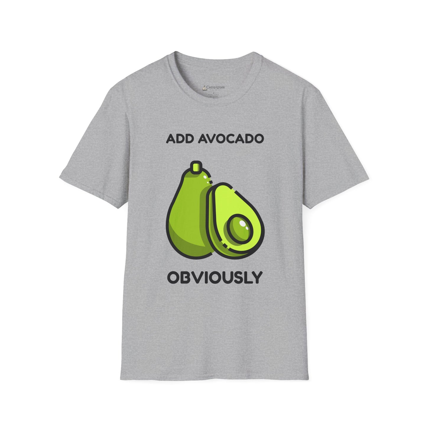 Avocado Graphic T-Shirt – "Add Avocado Obviously" Funny Foodie Tee