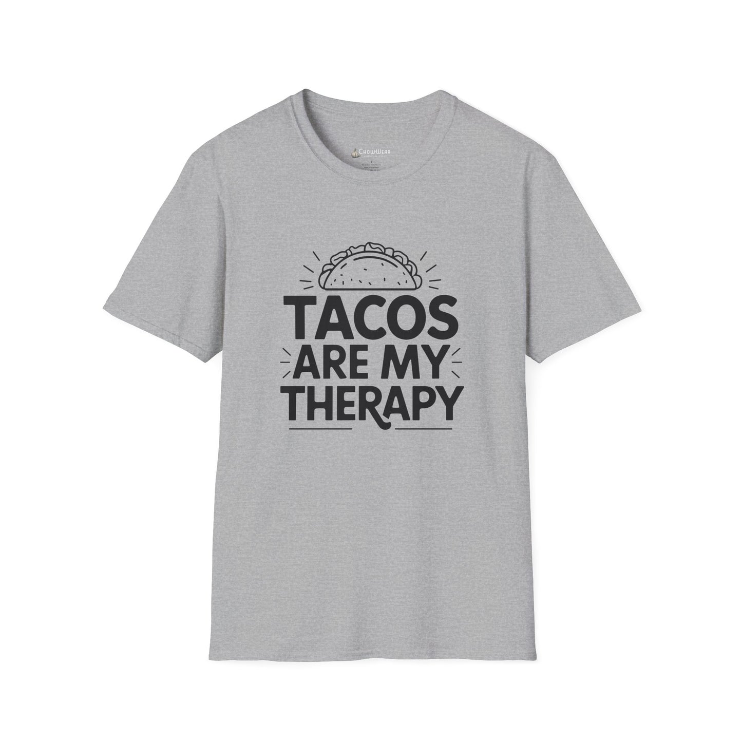 "Tacos Are My Therapy" Funny Taco Mexican Food Lover T-Shirt