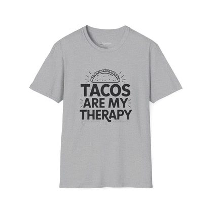 "Tacos Are My Therapy" Funny Taco Mexican Food Lover T-Shirt