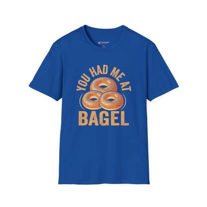 You Had Me at Bagel T-Shirt — Cute Breakfast Graphic Tee for Bagel Lovers