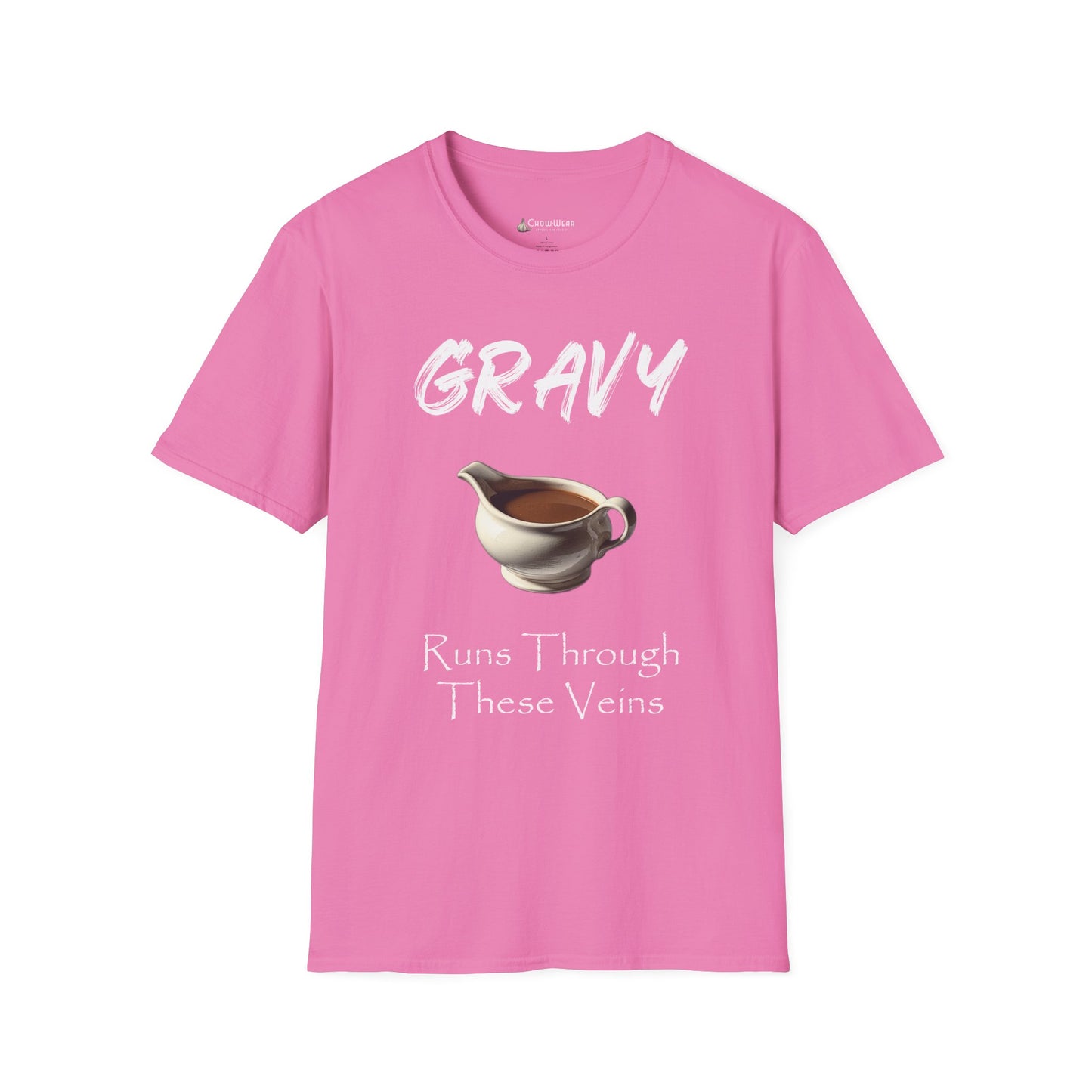 Gravy Runs Through These Veins T-Shirt — Funny Thanksgiving Comfort Food Tee