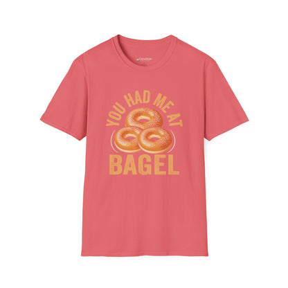 You Had Me at Bagel T-Shirt — Cute Breakfast Graphic Tee for Bagel Lovers