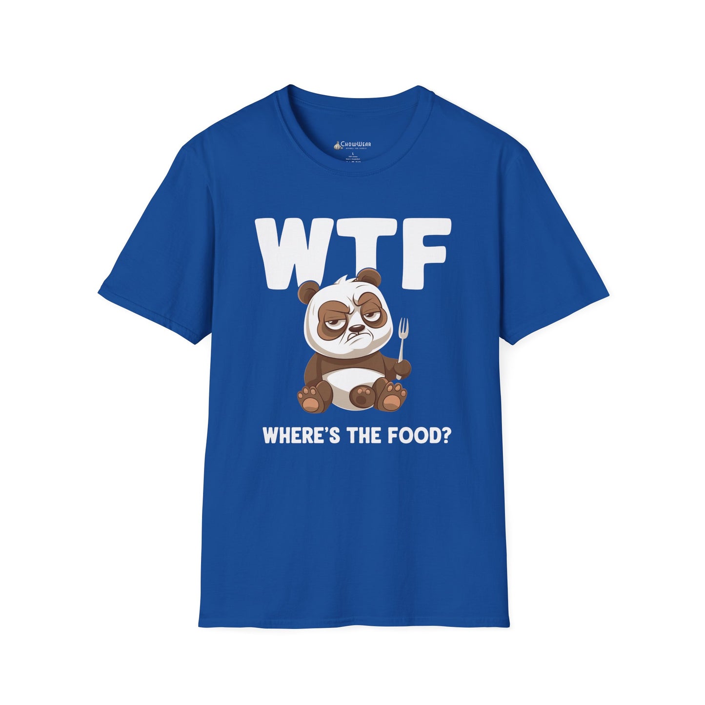 WTF Where's The Food? Panda Funny T-Shirt