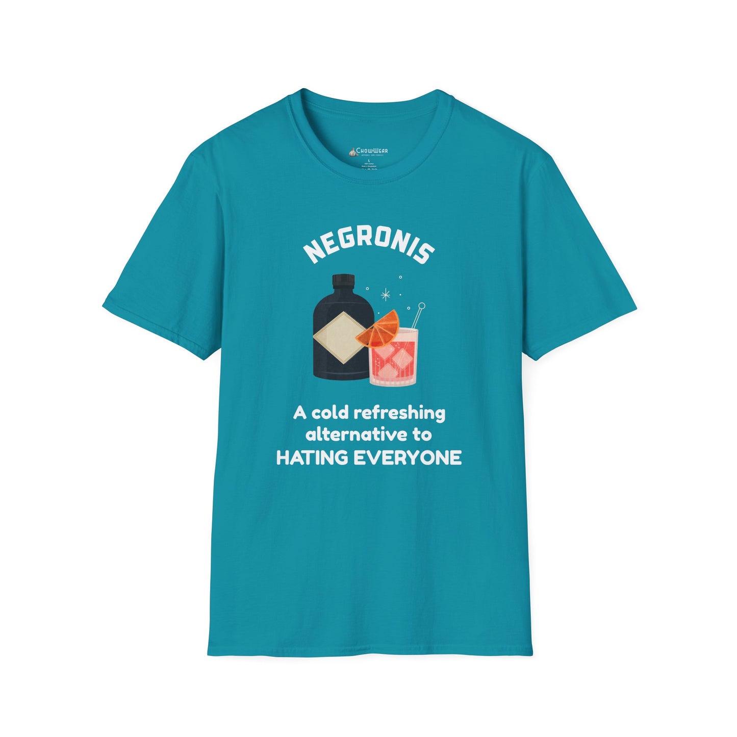 Negronis T-Shirt — "A cold refreshing alternative to hating everyone" Cocktail Tee